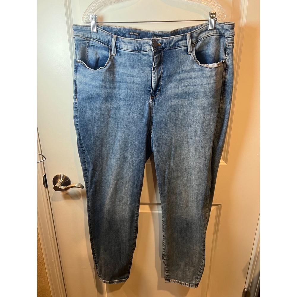 Talbots Womens Jegging Jeans Stretch Medium Wash Blue Size 20W